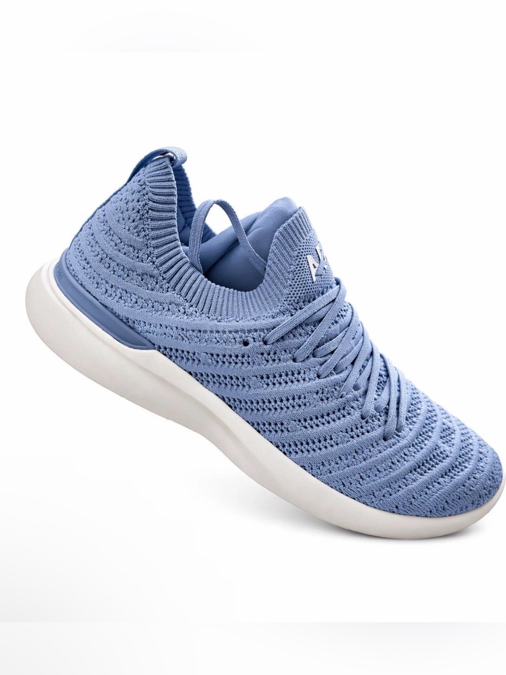 APL TechLoom Wave Men’s Size 9.5 Forged Blue Ivory Knit Sneakers